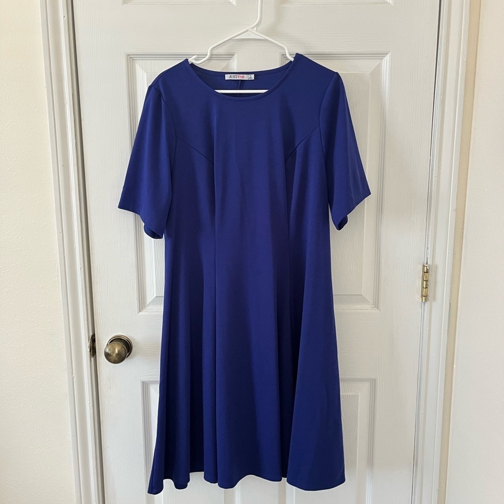 JustFab Royal Blue Midi Dress